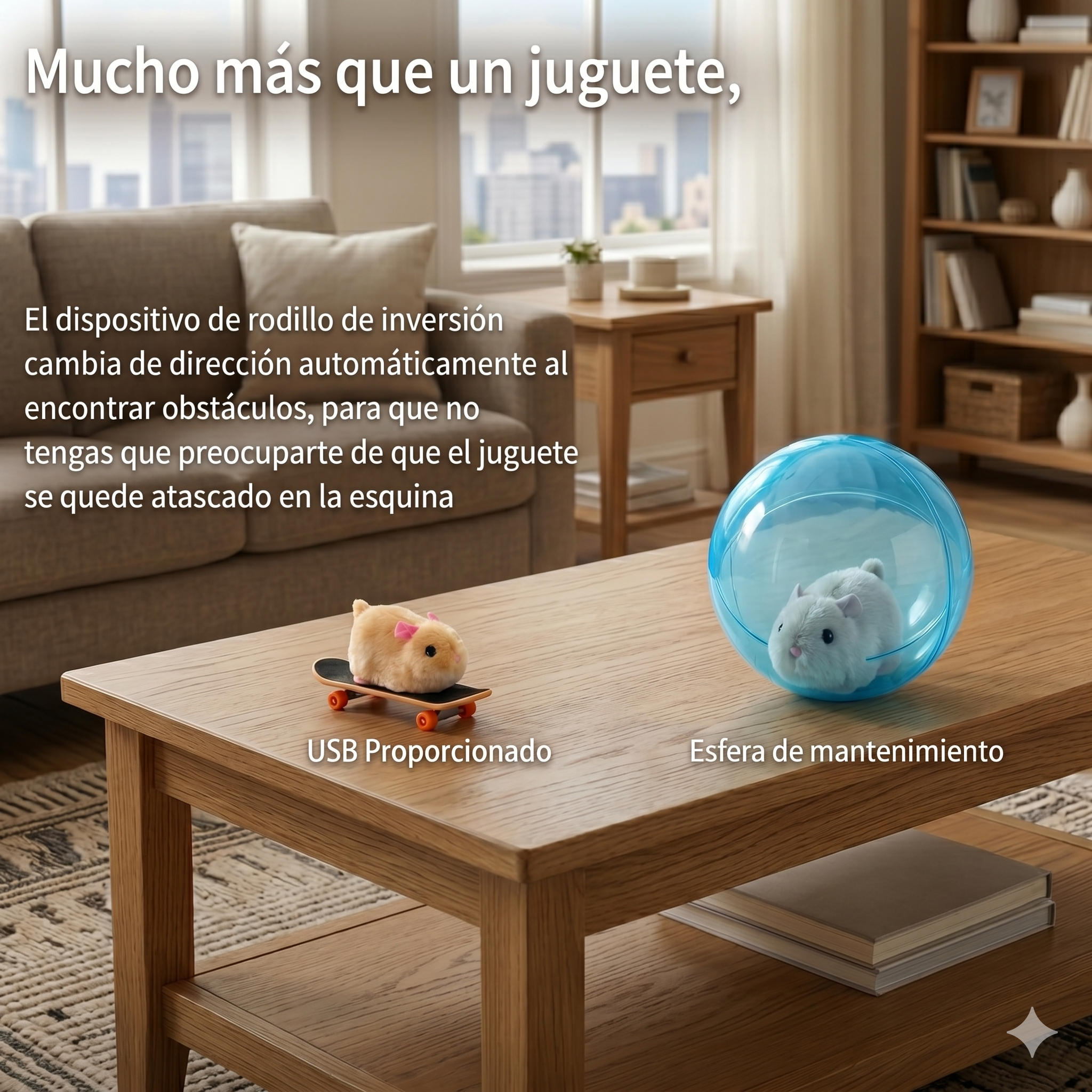 Bola Interactiva Automática para Gatos | Recargable USB | 3 Colores